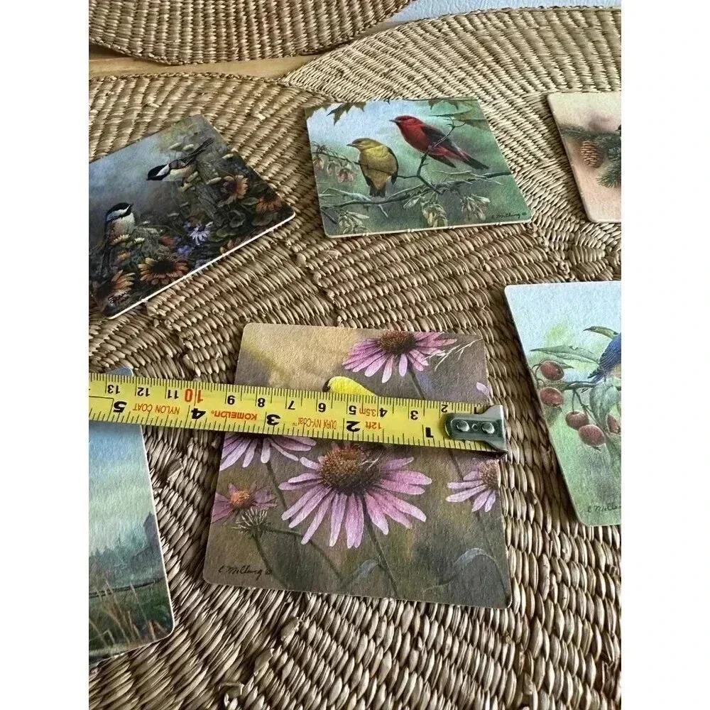 8 Bird paper Coasters